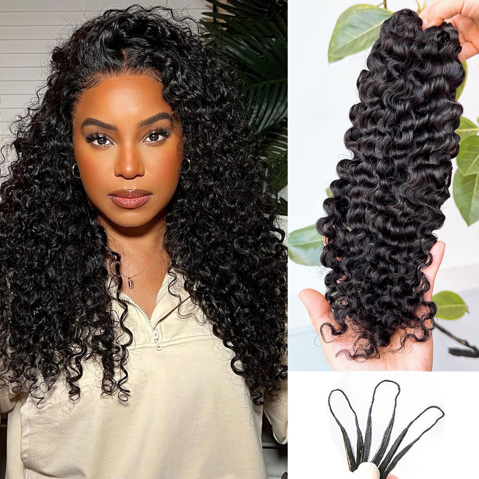BLG Burmese Water Wave 20in lightweight feather extensions for all-day comfort.
