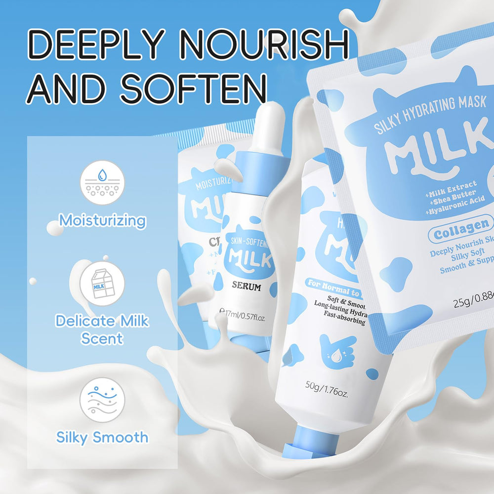 BliBling Milk Skincare Set eye cream for brightening under eyes.