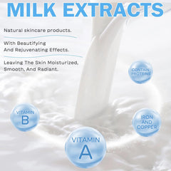 BliBling Milk Skincare Set serum for nourishment and radiance.