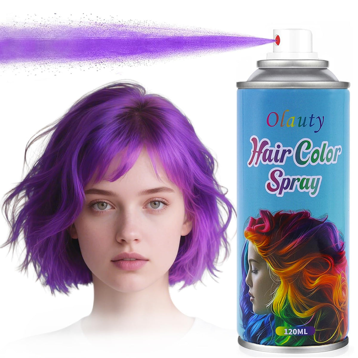 BliBling purple hair spray bottle for cosplay colors