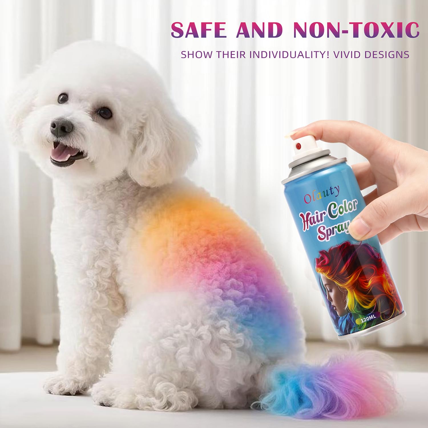BliBling washable temporary hair spray for easy removal and change.