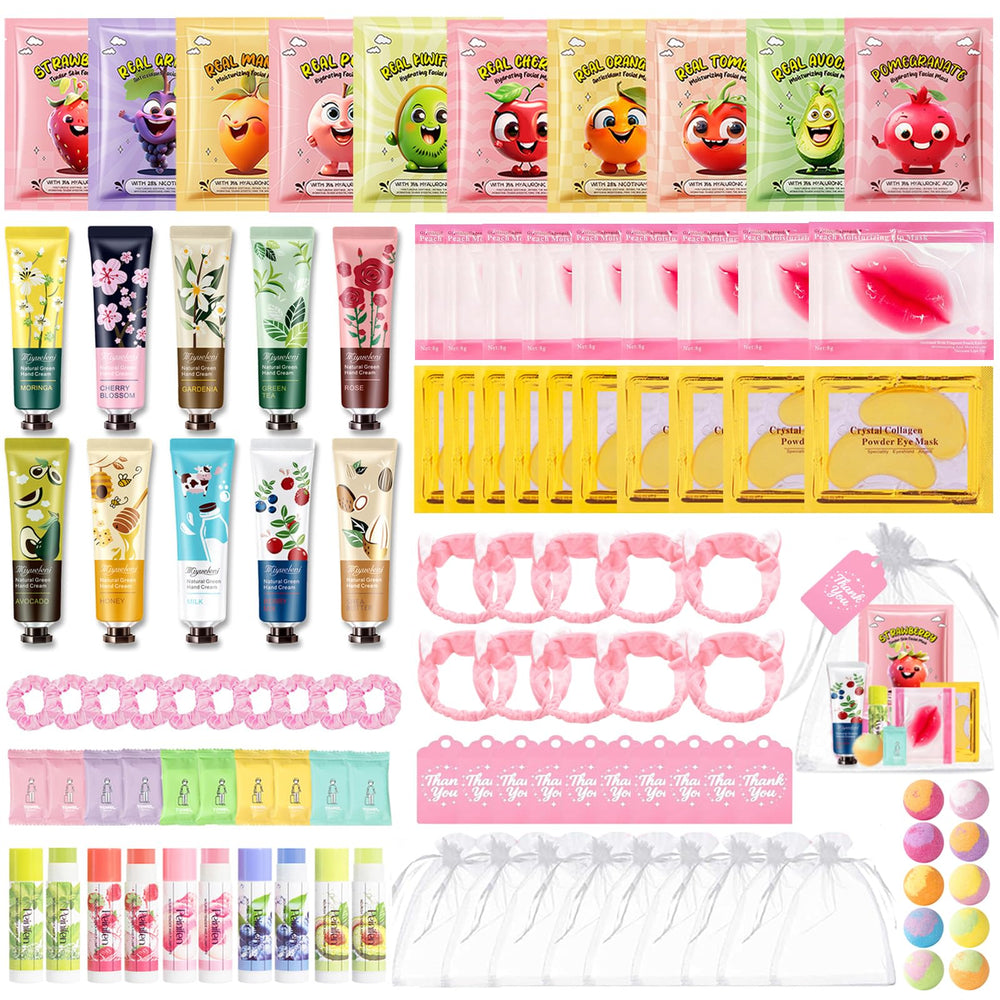 Blibling spa party packaging showing a ready-to-share pink kit for girls' sleepovers