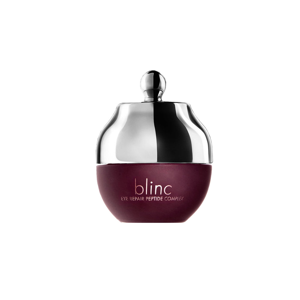 Blinc Eye Repair Peptide Complex jar close-up, ultra-hydrating eye cream.