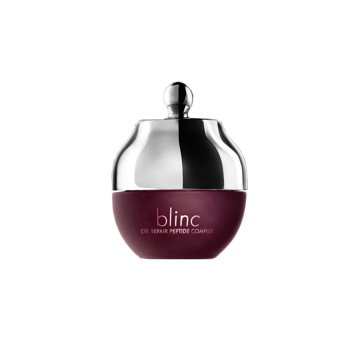 Blinc Eye Repair Peptide Complex jar close-up, ultra-hydrating eye cream.