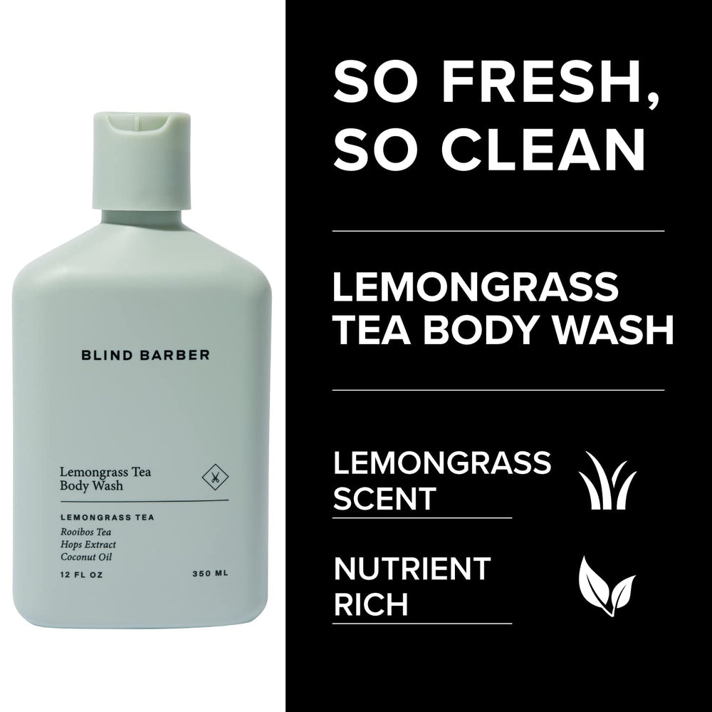 Blind Barber sulfate-free formula label, emphasizing gentle cleansing.