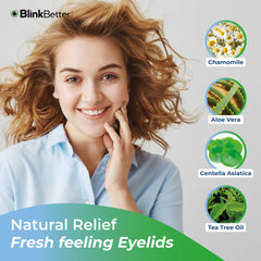 BlinkBetter dual-textured wipes closeup showcases thorough yet soft cleaning.