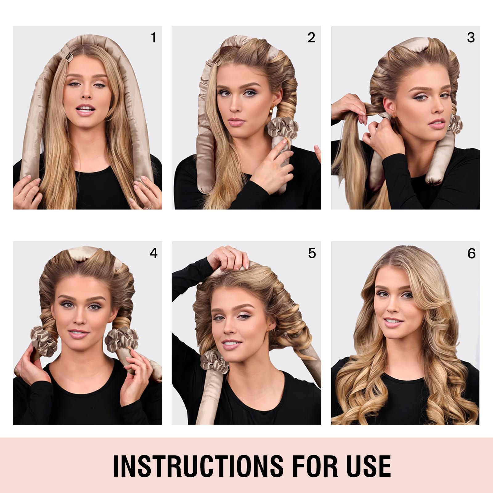 BLINKEEN overnight curl setup creates natural waves.