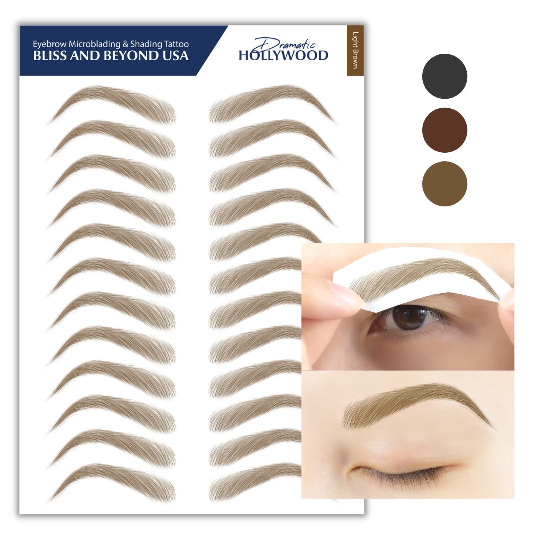 Two sheets with 12 pairs each offer ample brow styling options from Bliss and Beyond USA