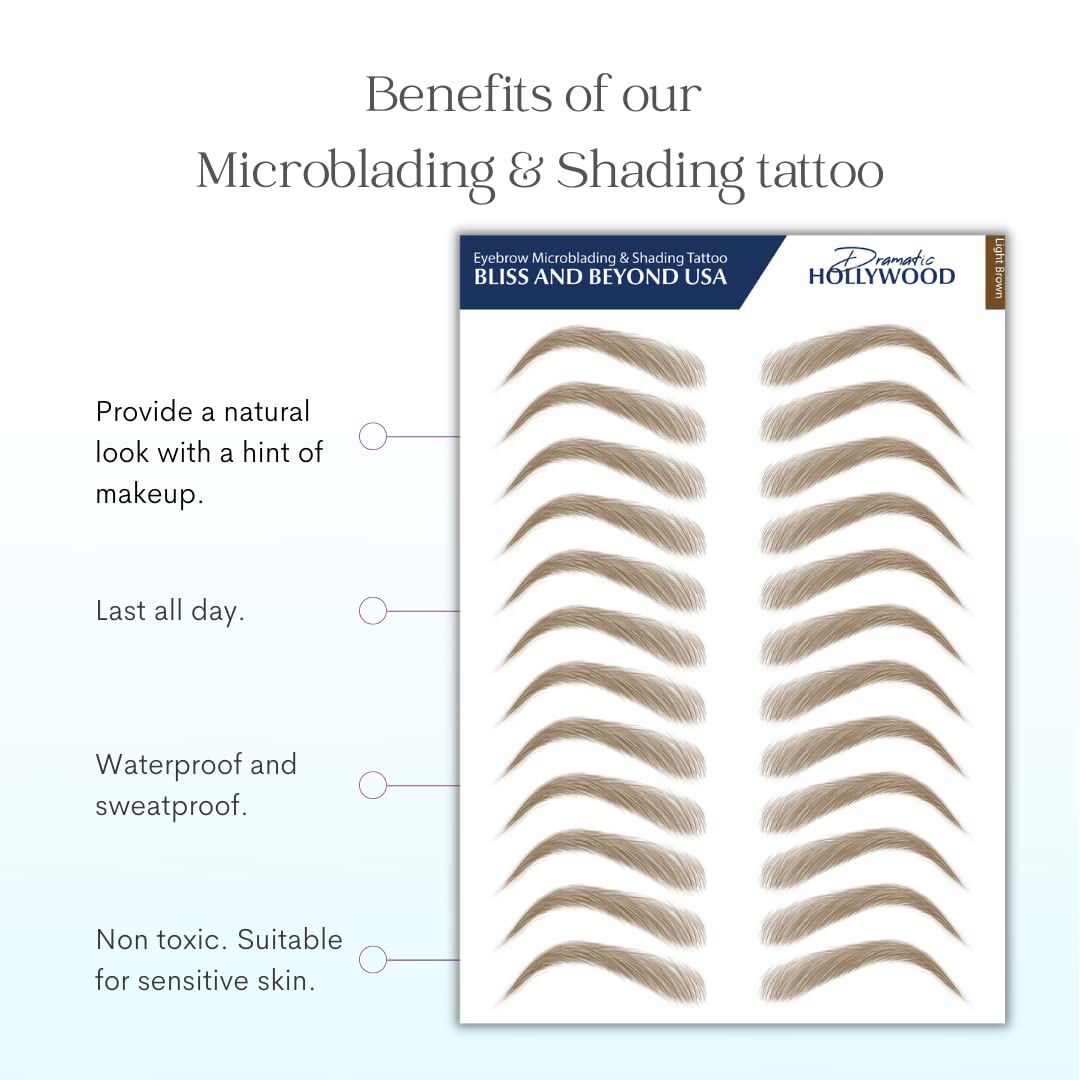 Two sheets provide 24 eyebrow sticker pairs for versatile daily looks