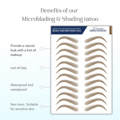 Two sheets provide 24 eyebrow sticker pairs for versatile daily looks