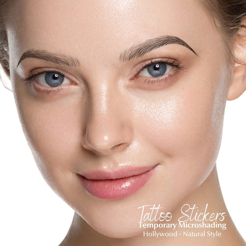 Easy-to-apply eyebrow stickers with lasting, skin-friendly adhesive.