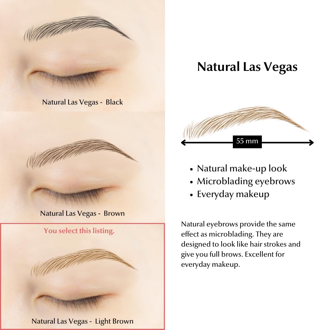 Bliss and Beyond USA Las Vegas light brown brow stickers for quick realism.