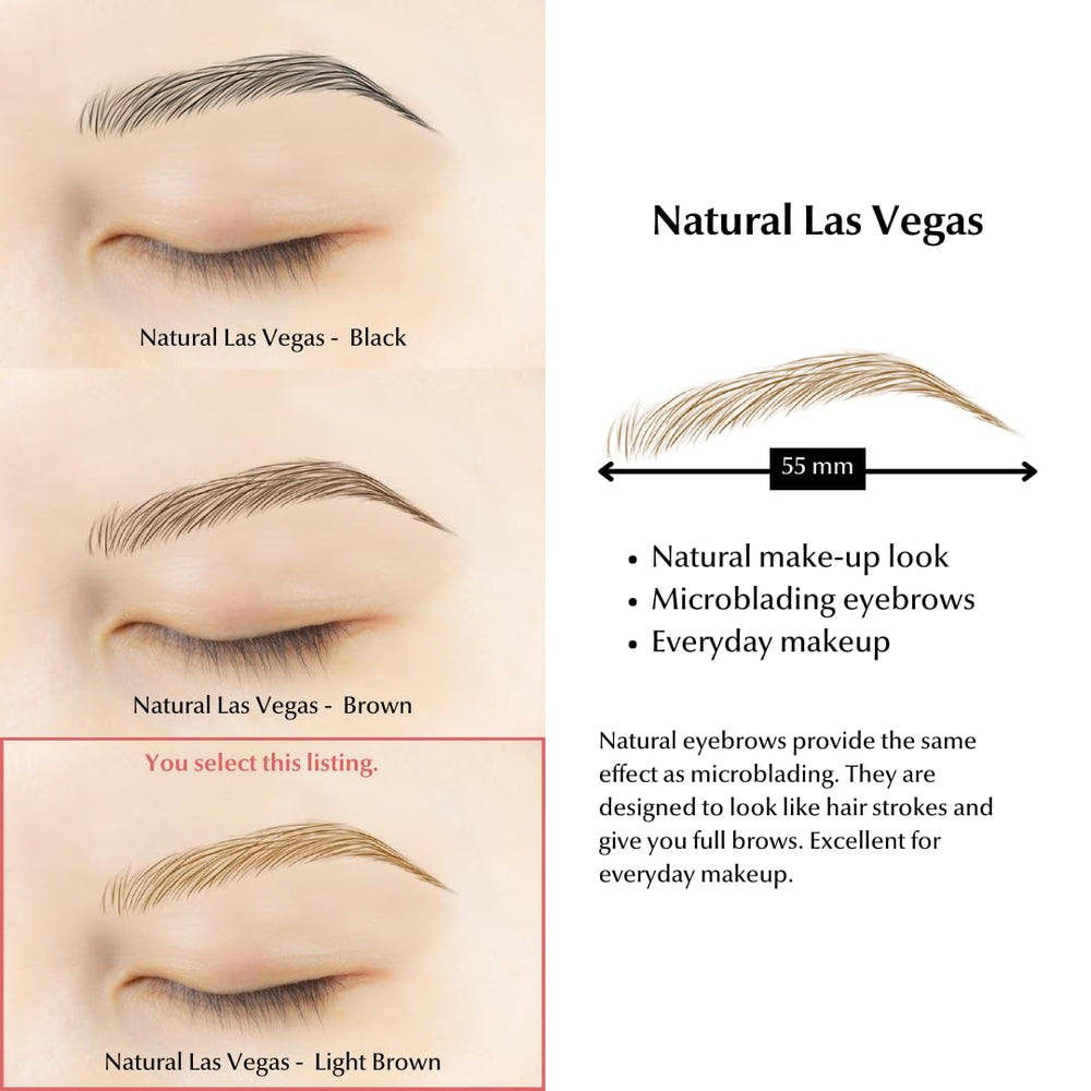 Bliss and Beyond USA Las Vegas light brown brow stickers for quick realism.