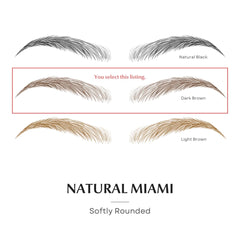 Bliss and Beyond USA new Miami dark brown eyebrow sticker for natural brows.