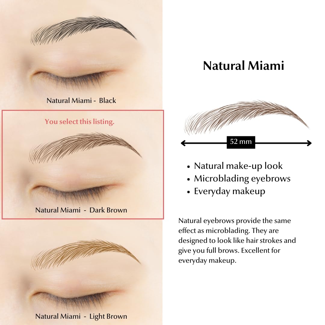 Bliss and Beyond USA real hair stroke look eyebrow sticker for realistic brows.