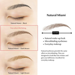 Bliss and Beyond USA real hair stroke look eyebrow sticker for realistic brows.