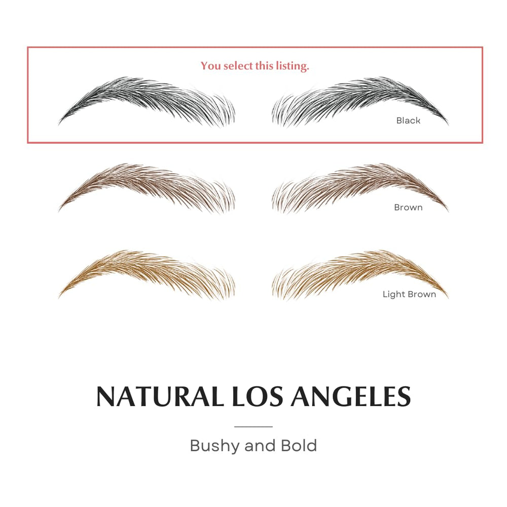 Close-up of real hair-stroke effect from Bliss and Beyond USA tinted brows.