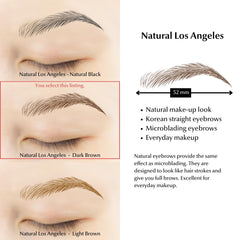 Bliss and Beyond USA realistic hair-stroke brow stickers blend with natural color for a seamless look.