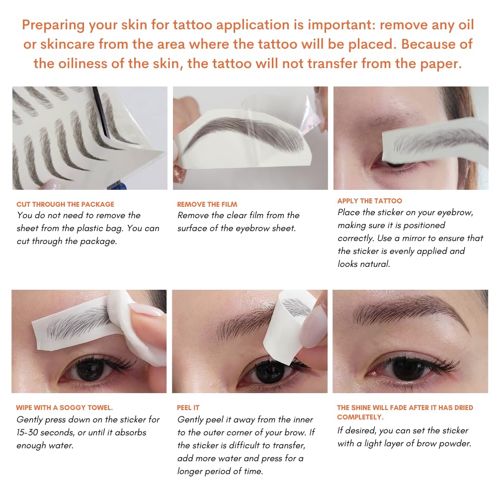 Skin-friendly adhesive on Bliss and Beyond USA brow stickers for irritation-free wear