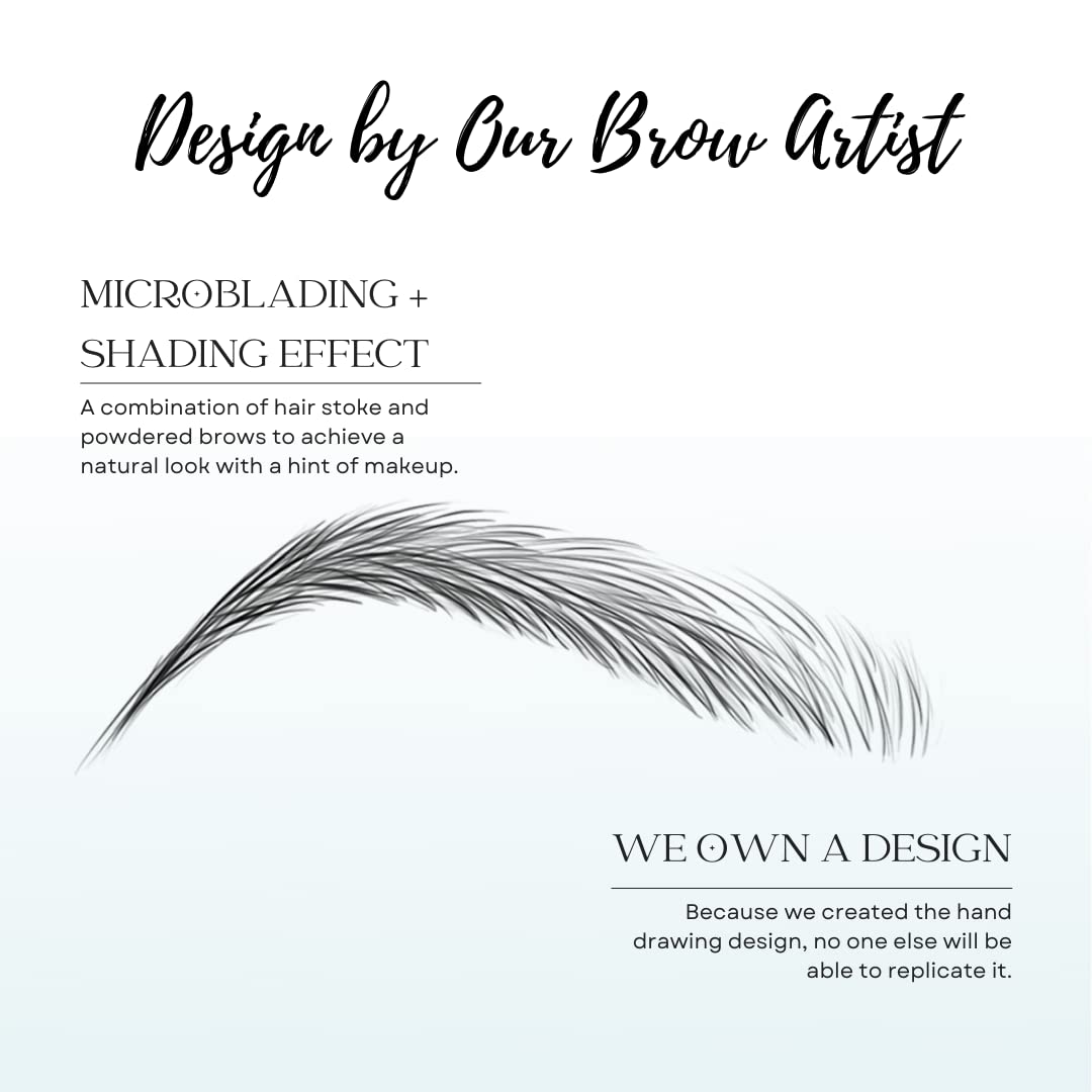 Smudge-proof brow stickers maintain neat brows throughout the day.