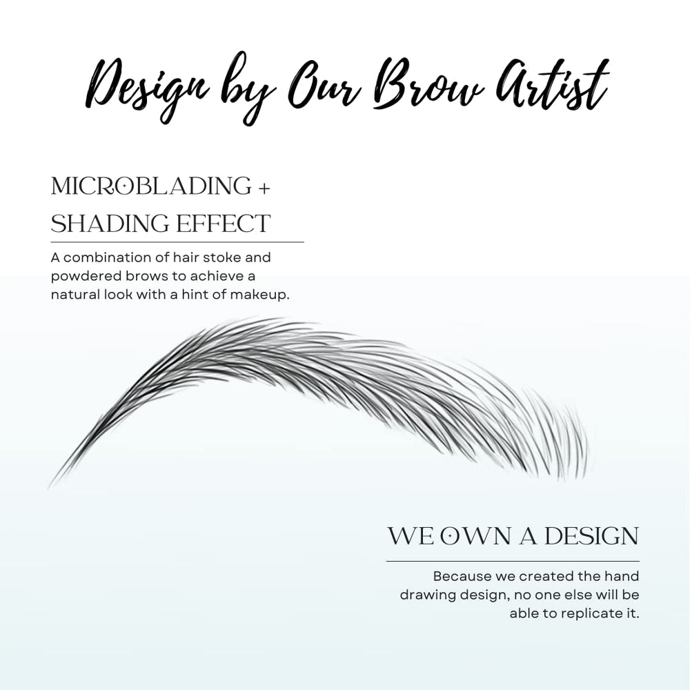Smudge-proof brow stickers maintain neat brows throughout the day.