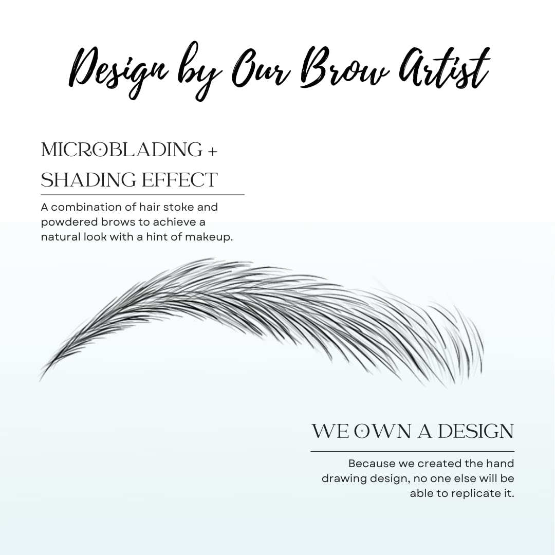 Sweat-proof brows created by Bliss and Beyond USA stickers.