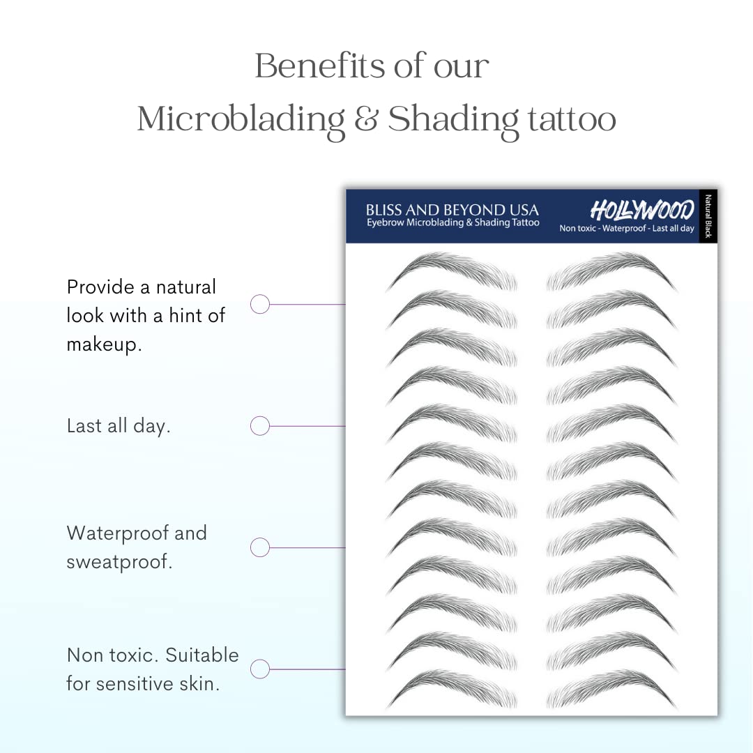 Bliss and Beyond USA thinning brows look fuller with natural texture.