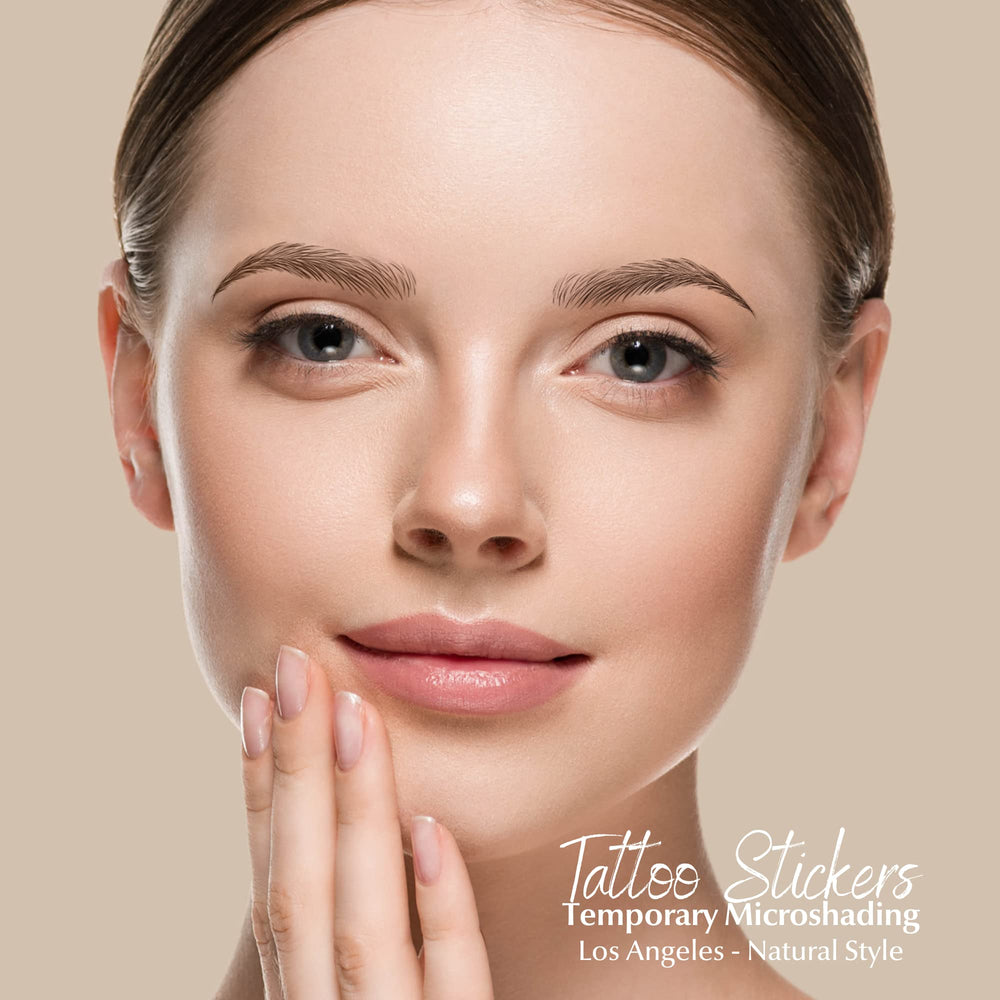 Bliss and Beyond USA waterproof brow stickers endure workouts and showers.