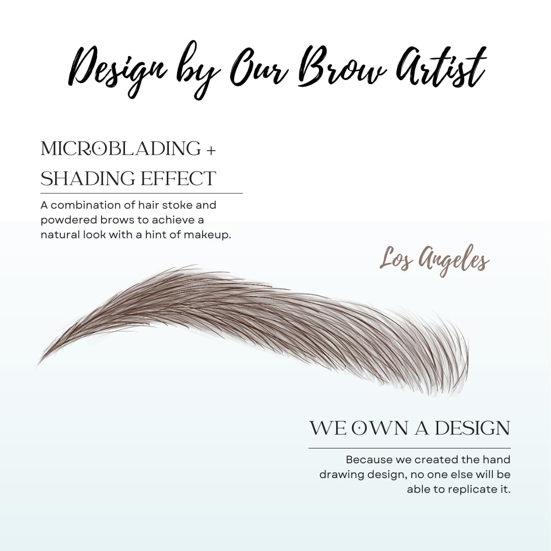 Bliss and Beyond USA waterproof eyebrow sticker in brown for resilient moisture resistance