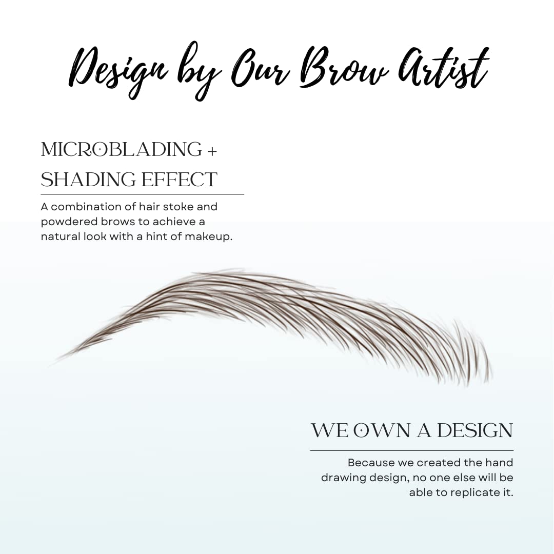 Waterproof Bliss and Beyond eyebrow stickers in action for all-day wear