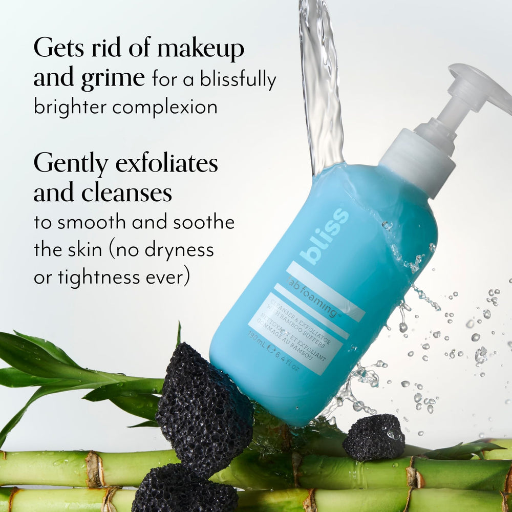 Bliss Bamboo buffers exfoliation beads highlight natural polishing action