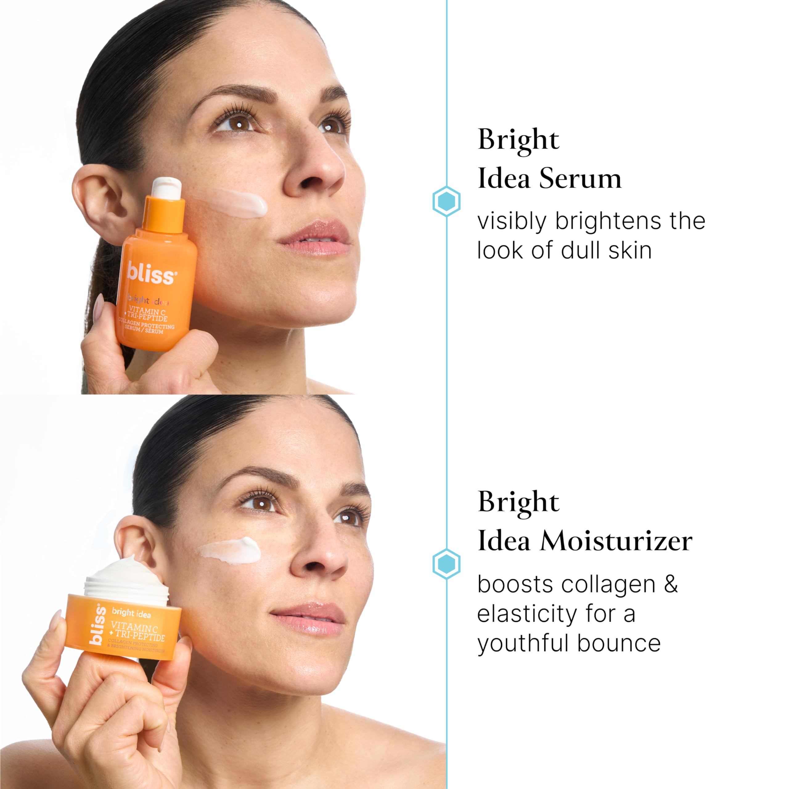 Bliss Bright Idea Serum dropper releasing lightweight vitamin C glow