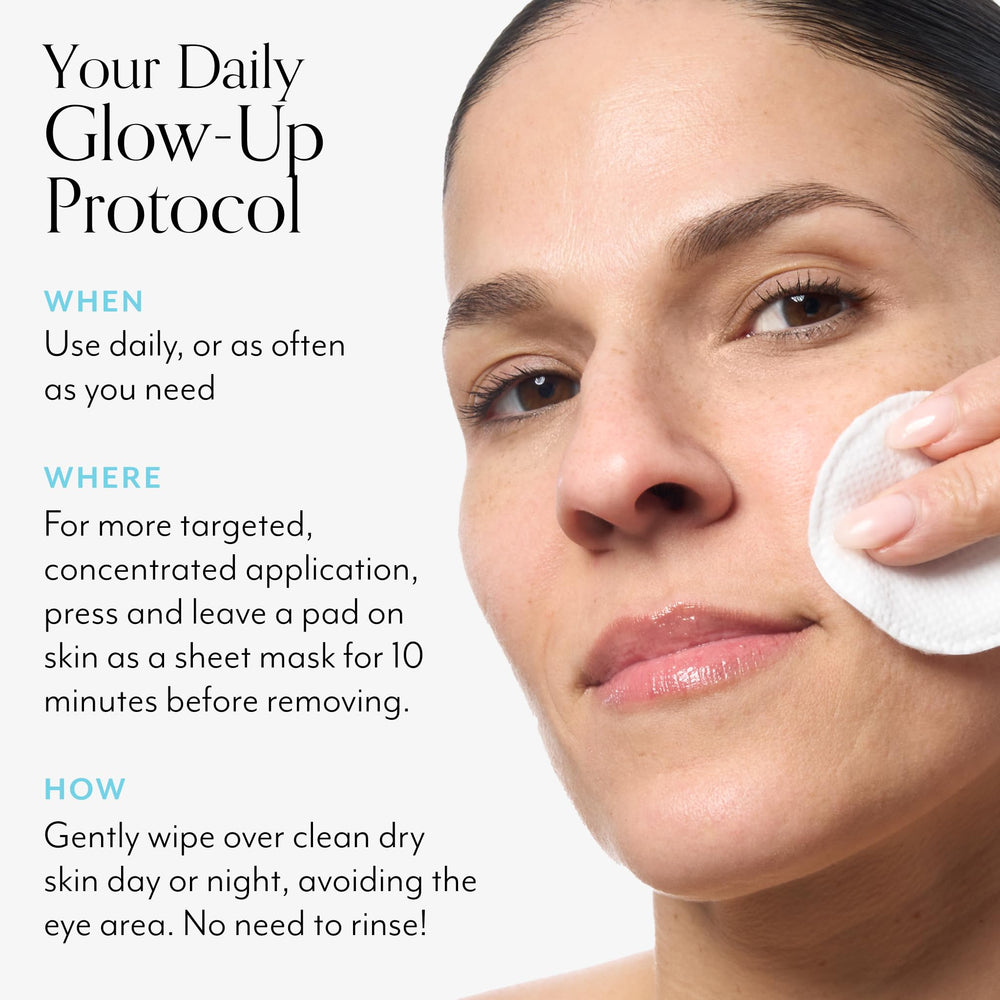 Bliss Bright Idea toner pad sheet mask ready targets brightening on discoloration.