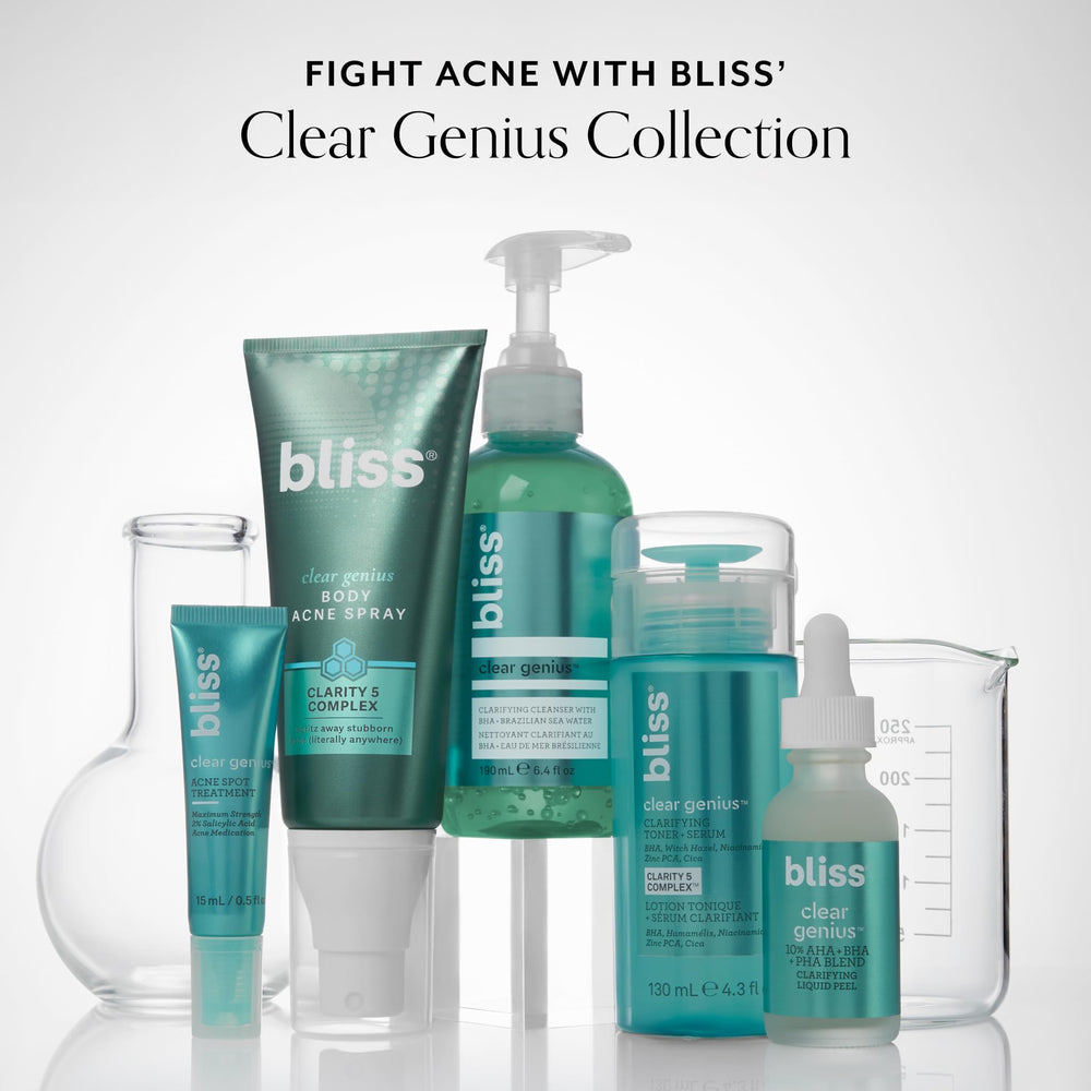 Texture swatch shows light, non-irritating liquid for skin.