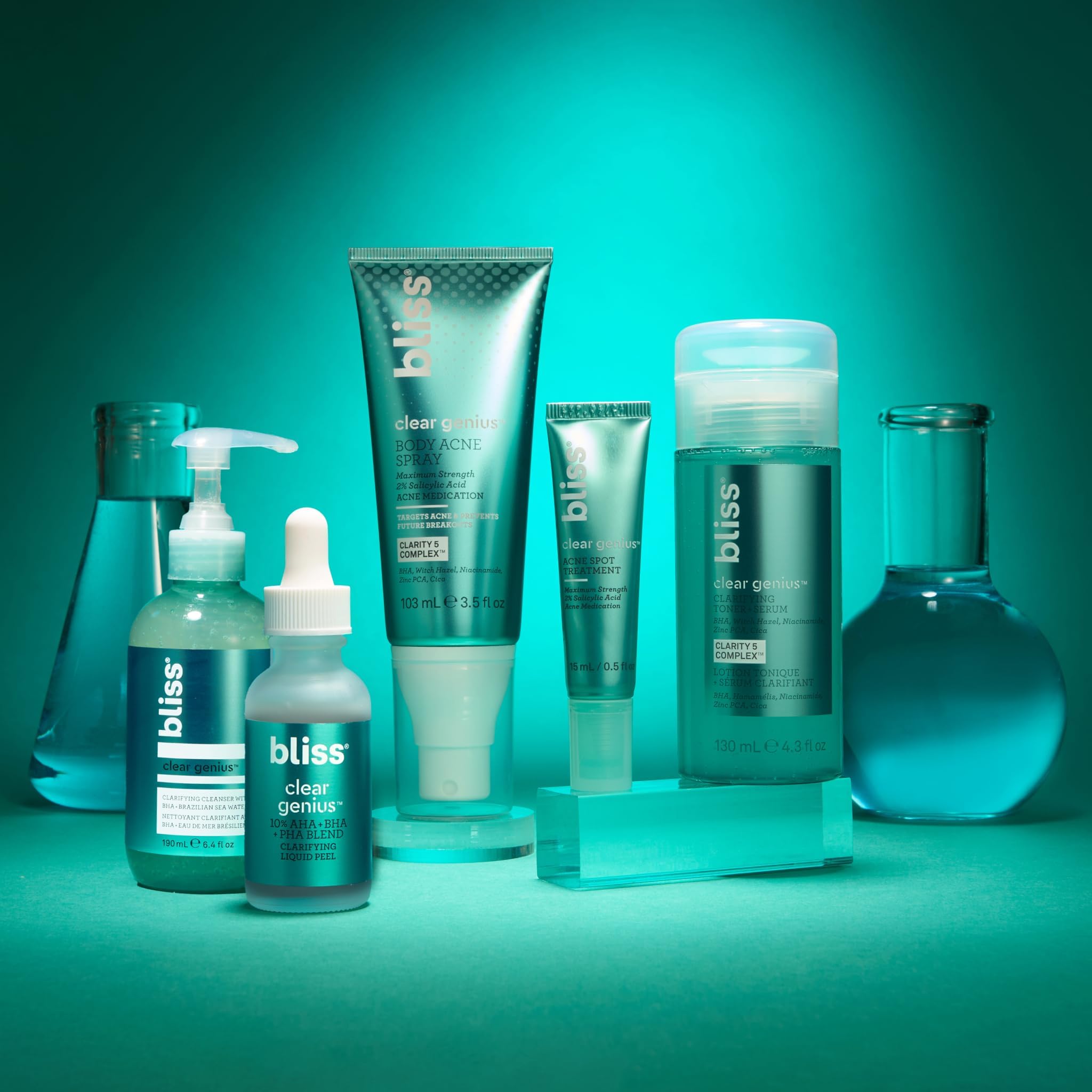 Bliss Clear Genius vegan and cruelty-free certification mark