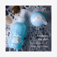 Bliss Fab Foaming cleanser foam demonstrates gentle cleansing and exfoliation
