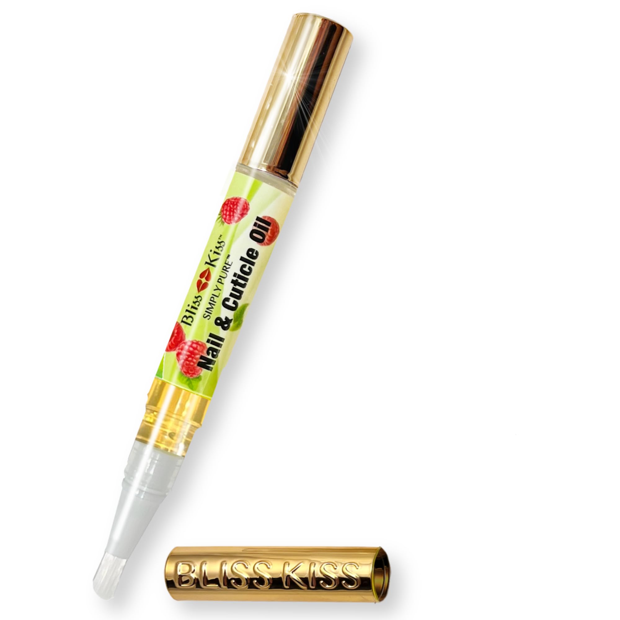 Bliss Kiss cuticle oil pen for precise, mess-free nail care.