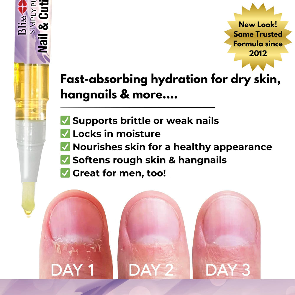 Hydrated cuticles around neat, well-groomed nails.