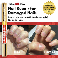 Bliss Kiss Simply Pure Nail Oil Pen application demonstrates mess-free hydration.