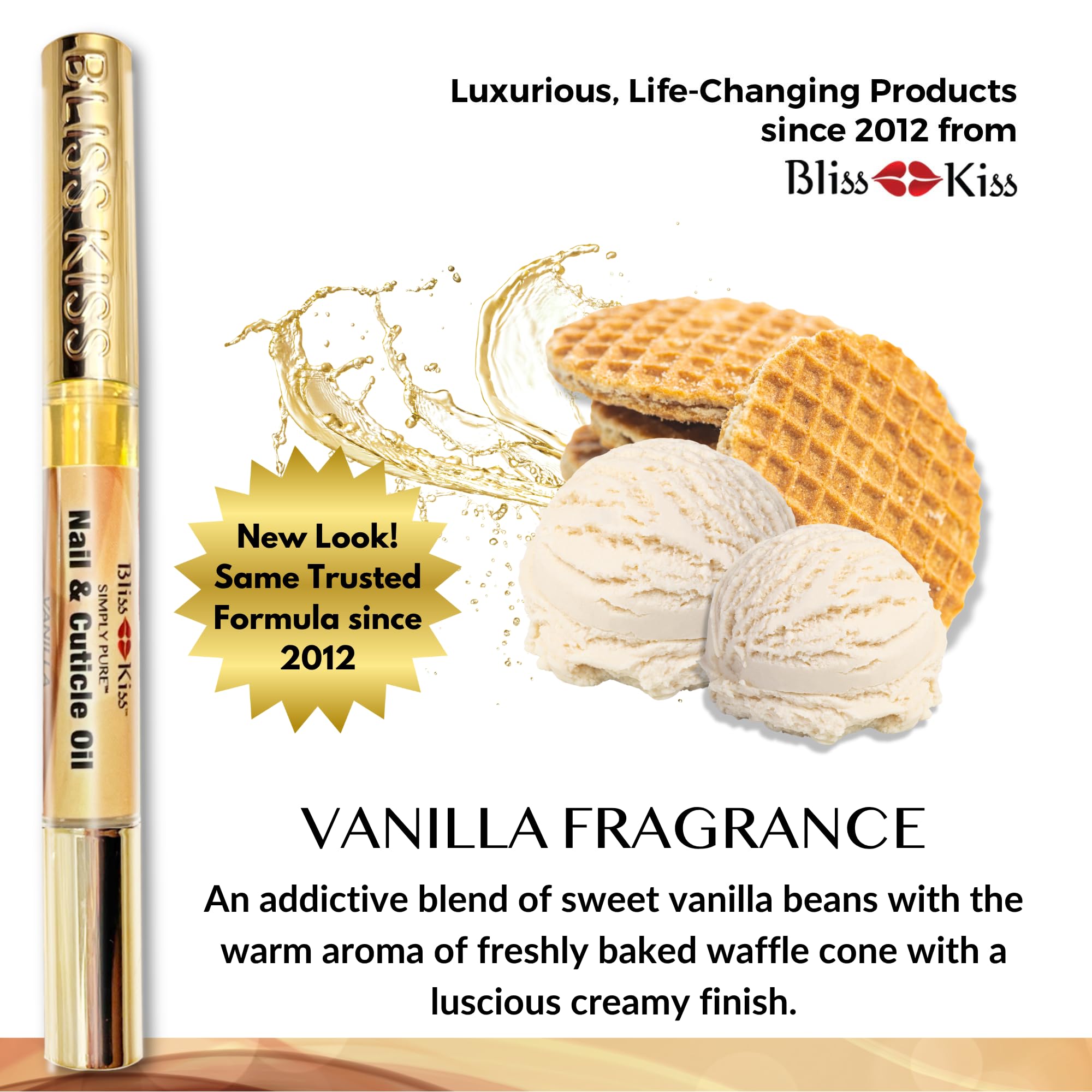 USA-made family-owned Bliss Kiss branding on packaging