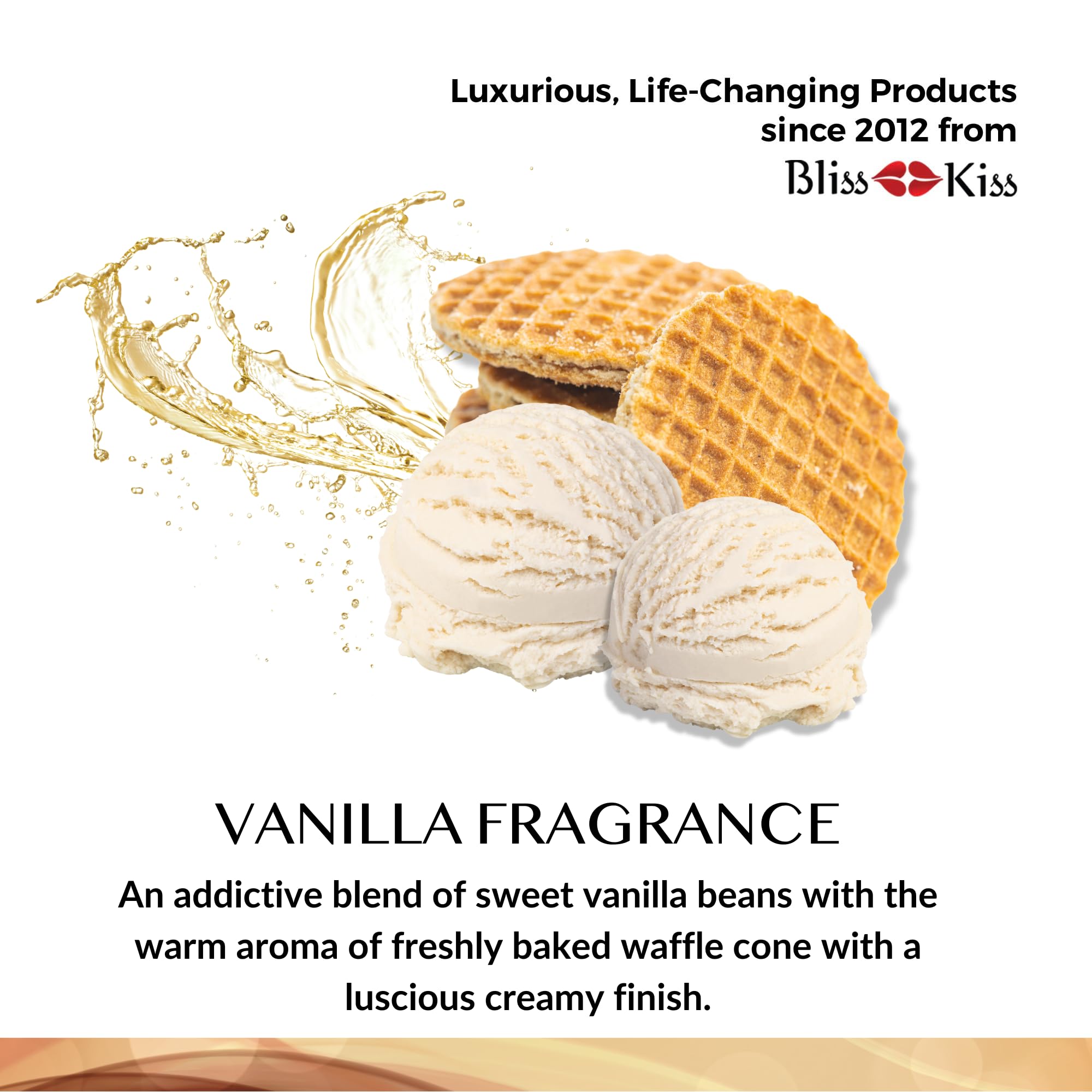Bliss Kiss vanilla fragrance cuticle oil pen for conditioned nails