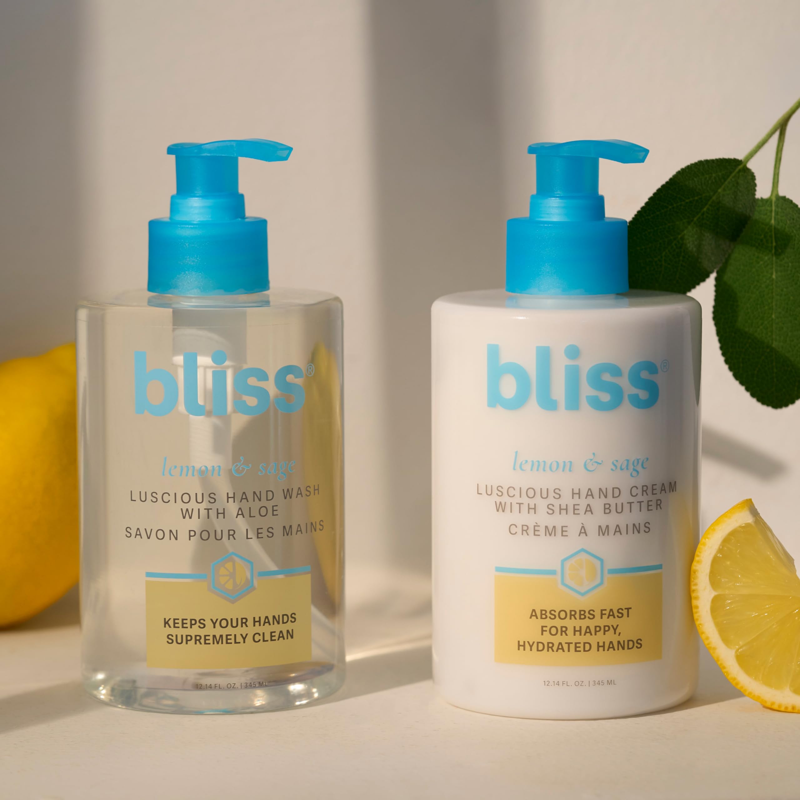 Bliss Lemon & Sage duo displayed together for gifting ideas.