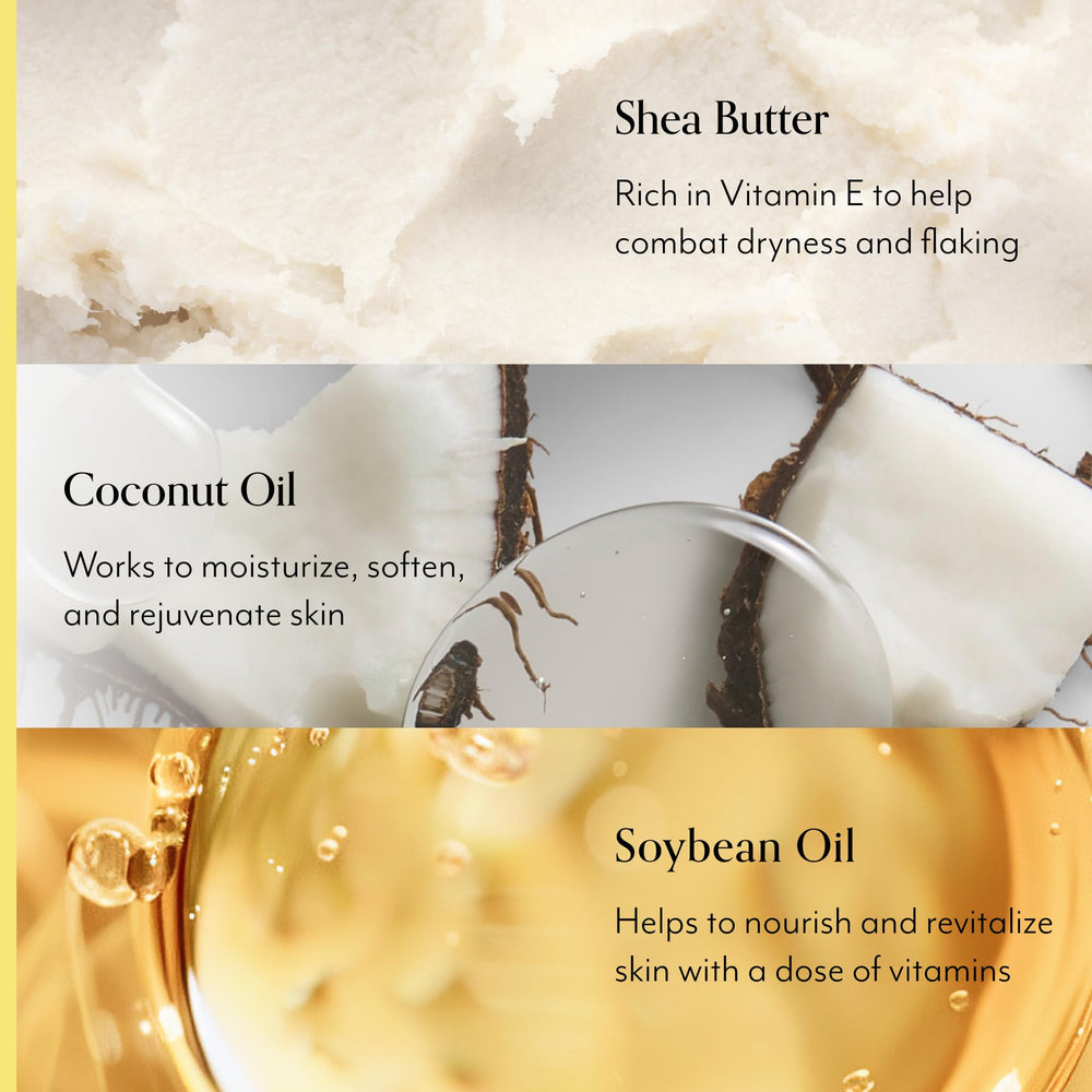 Bliss Lemon & Sage Sugar crystal exfoliation smooths dry skin for renewed softness.