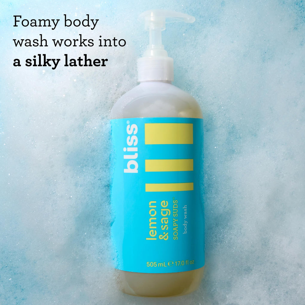 Bliss Lemon & Sage Trio gift set box offers a spa-like morning routine.
