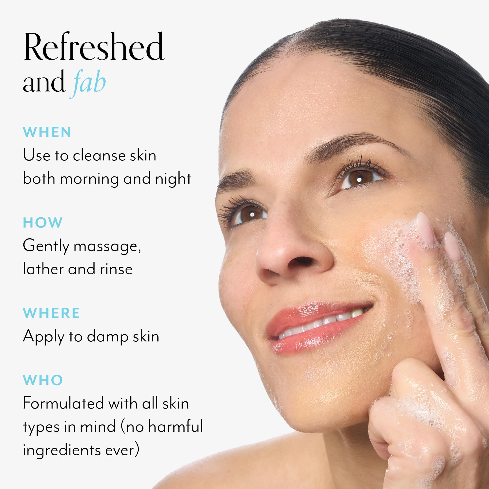 Bliss Makeup removal action shot shows effective makeup removal