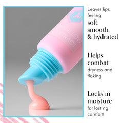 Applying Bliss Mighty Marshmallow lip mask shows smooth swipe for hydration