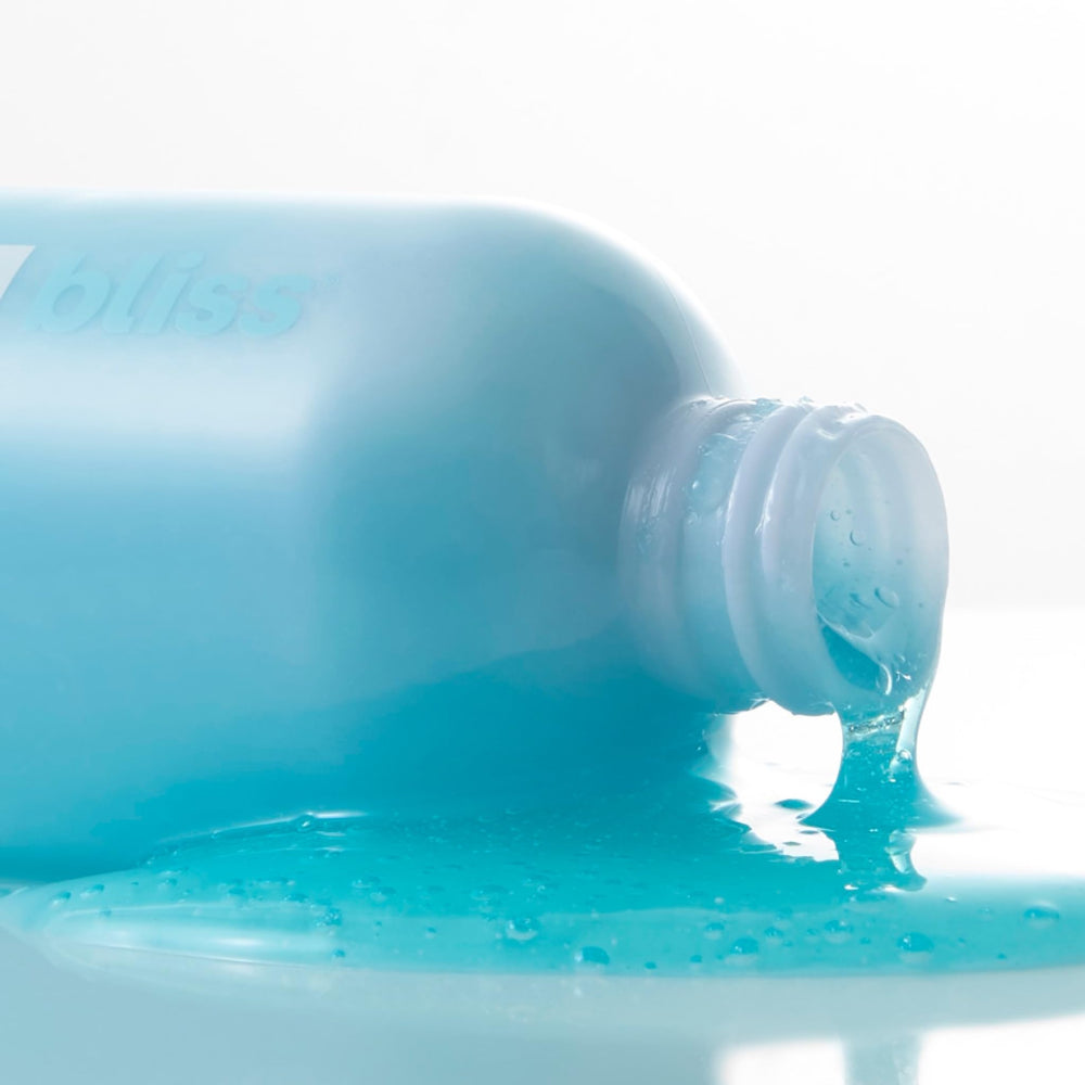 Bliss 6.4 oz packaging displays vegan and cruelty-free seal
