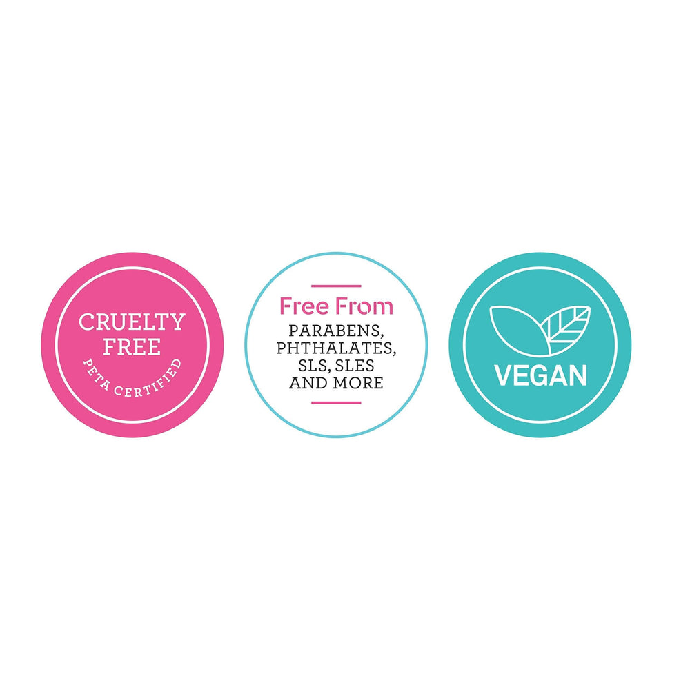 Texture highlight of shea butter and coconut oil as hydrating ingredients.