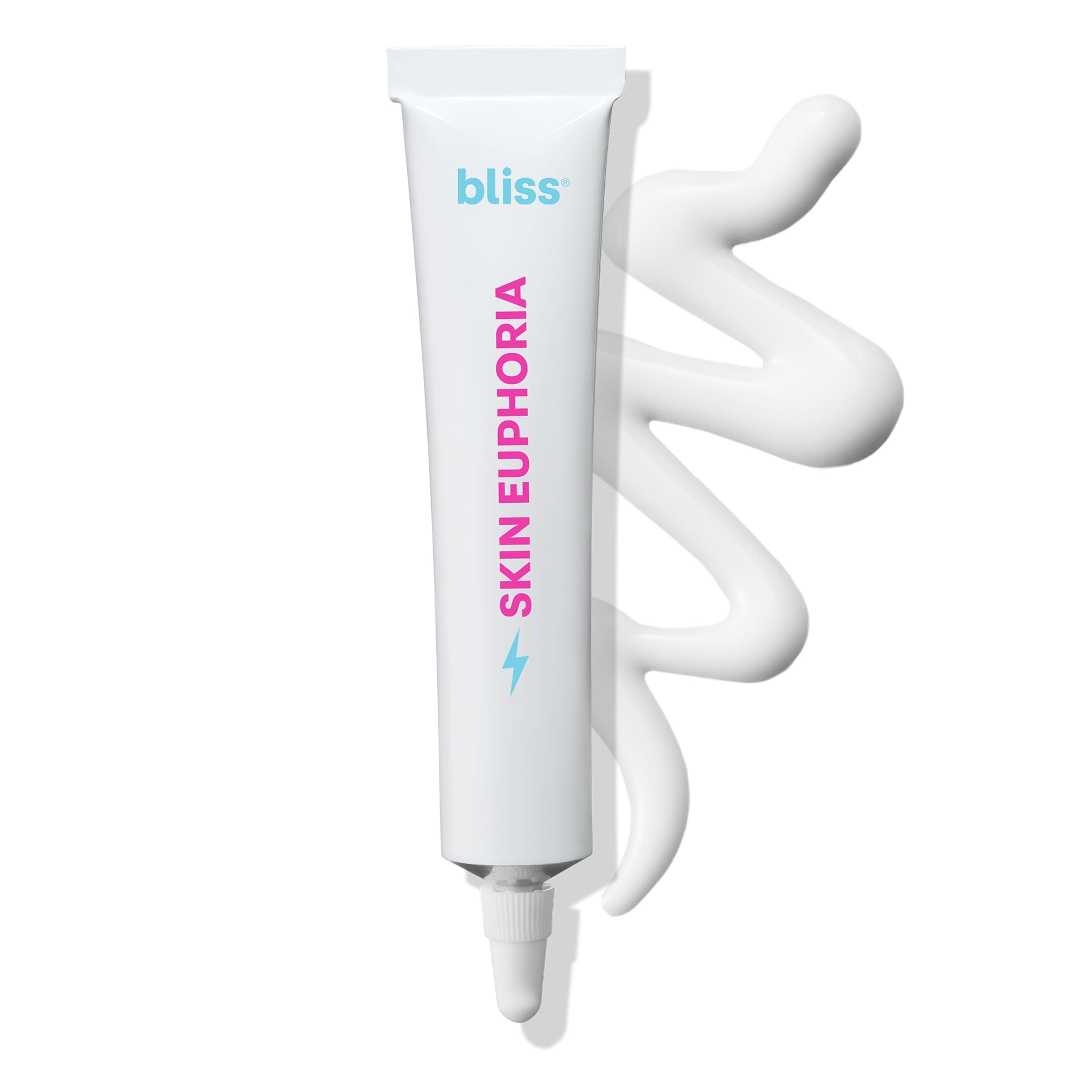 Bliss Skin Euphoria serum bottle close-up for daily hydration and smoother skin.