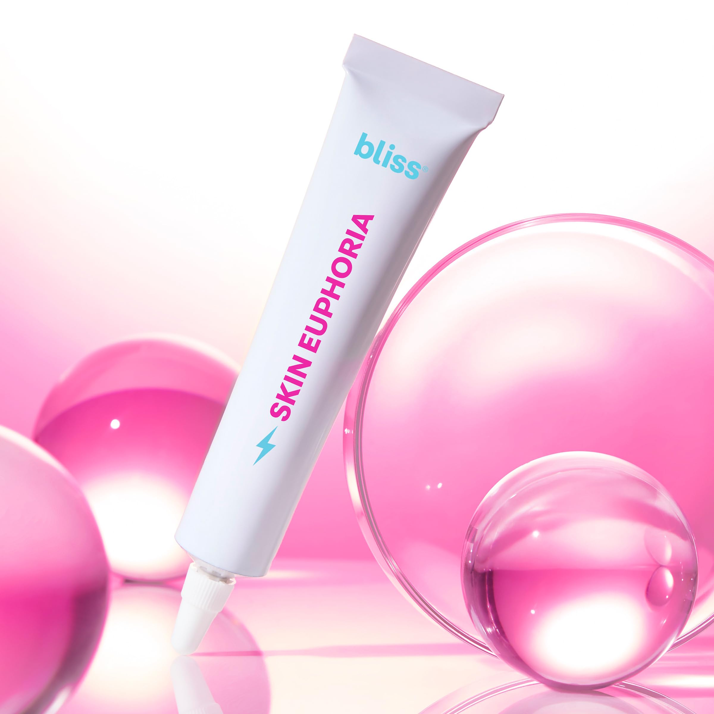 Bliss Skin Euphoria glow-up image suggests radiant, hydrated skin.